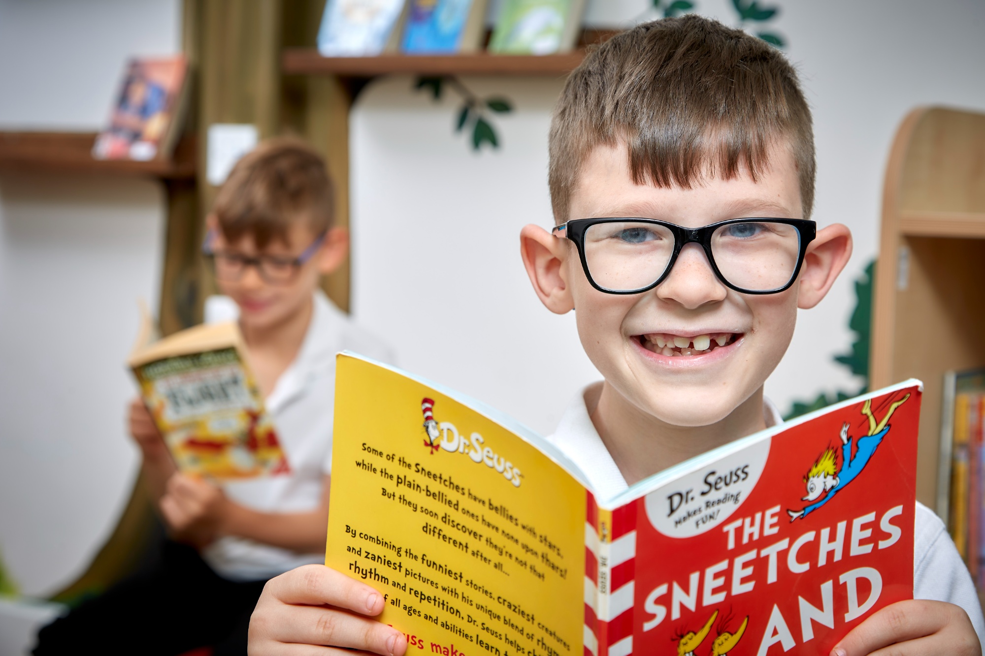 Children reading books